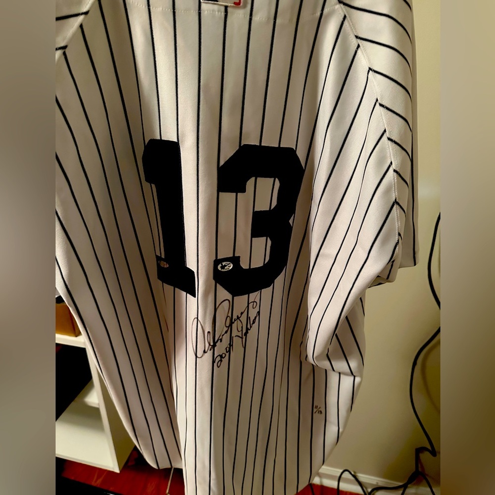 Alex Rodriguez Non-Game Jersey Signed